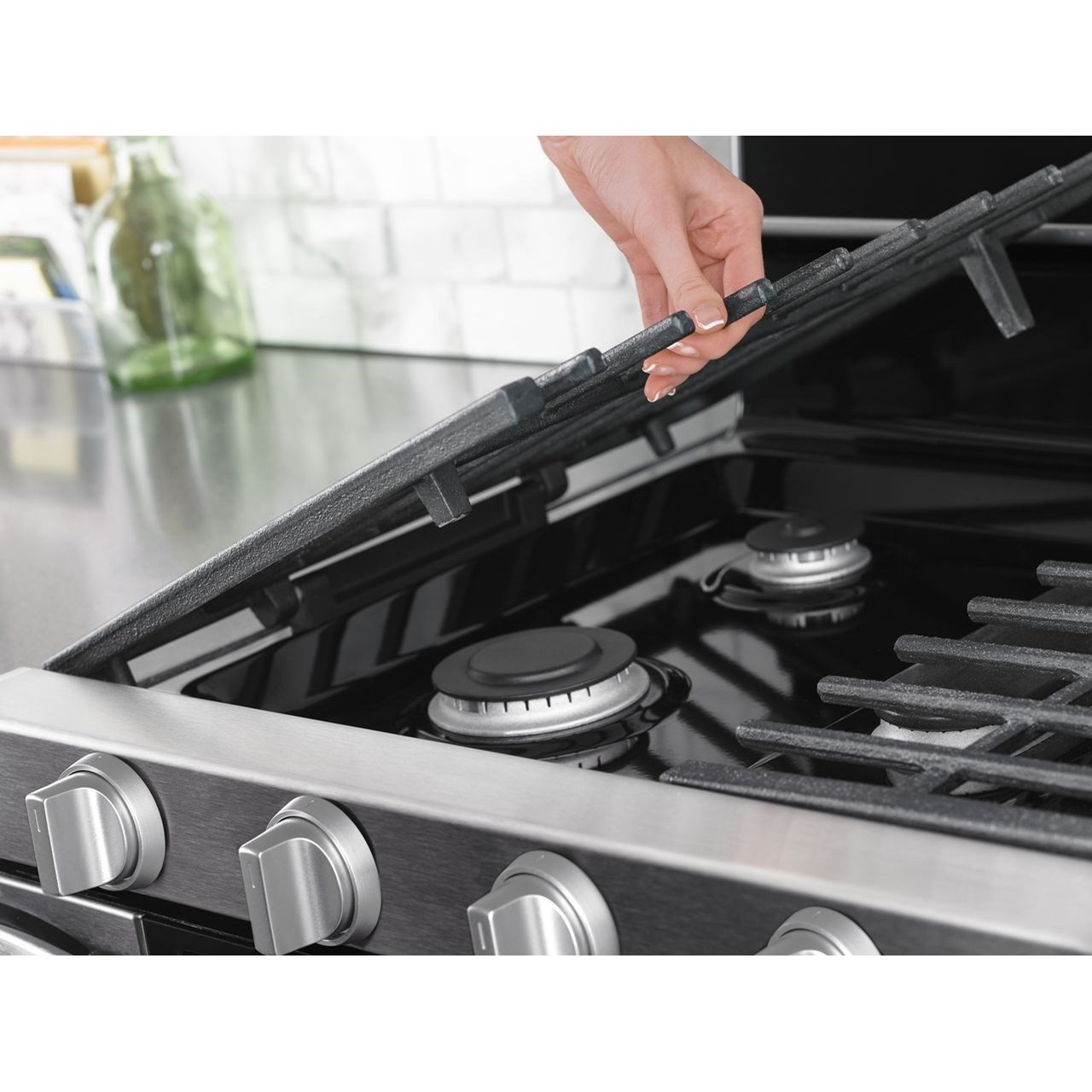 Whirlpool double oven gas clearance range